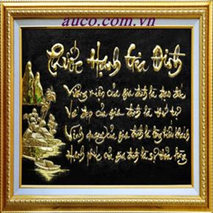 Khung tranh viền mạ vàng